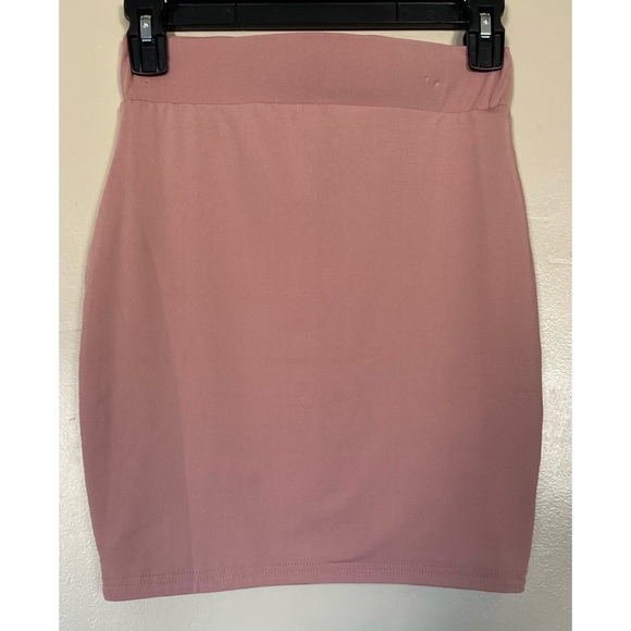 Mini Skirt Stretch Dusty Rose Small - Picture 4 of 4